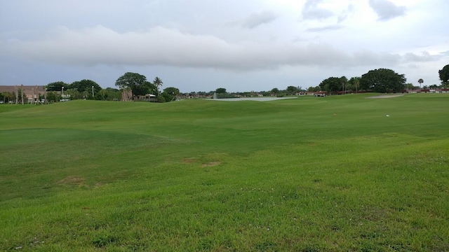 view of home's community with a lawn