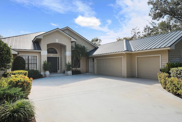 ranch-style house with a garage