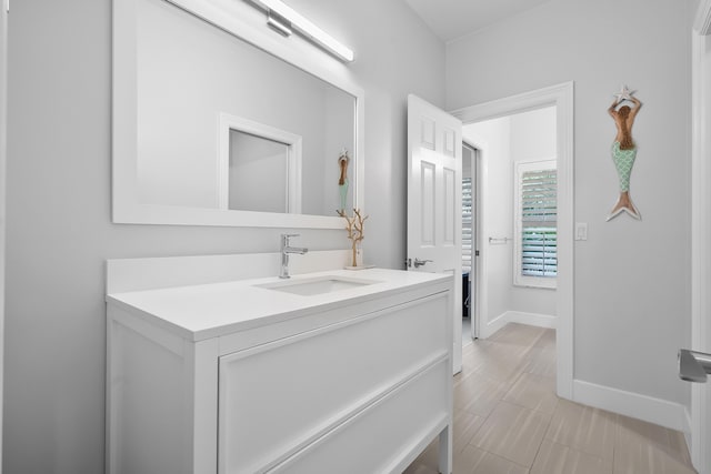 bathroom with vanity