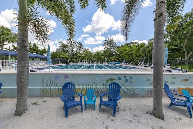 view of pool