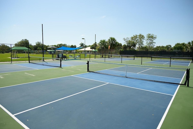 view of tennis court