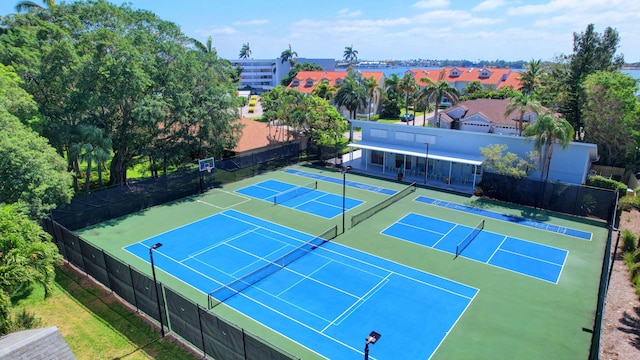 view of tennis court