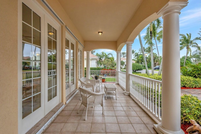 balcony with a porch