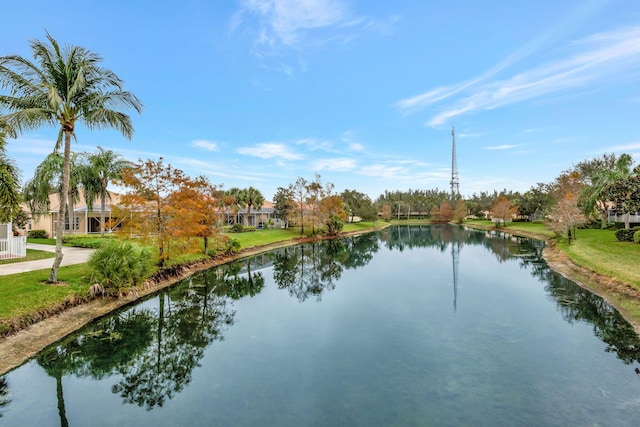 view of water feature