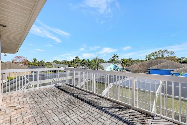 view of patio / terrace featuring a balcony