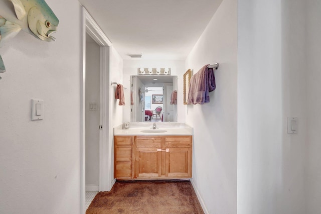 bathroom with vanity