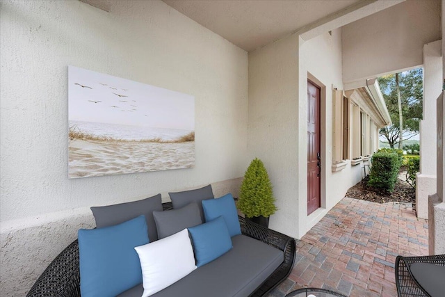 view of patio / terrace featuring an outdoor living space