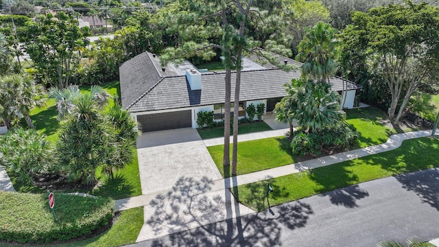 birds eye view of property