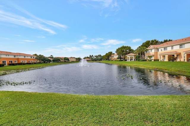 view of water feature