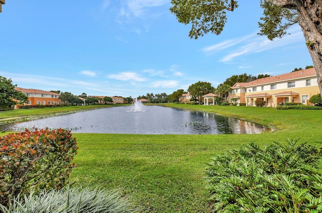 view of water feature