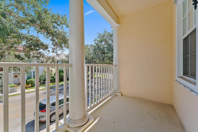 view of balcony