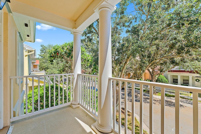 view of balcony