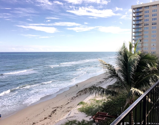 water view with a beach view