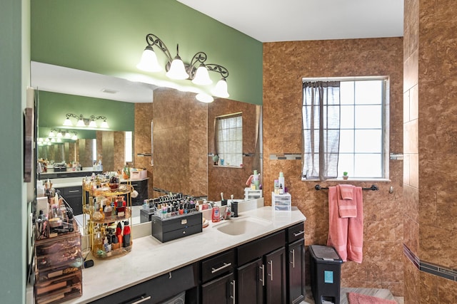 bathroom featuring vanity