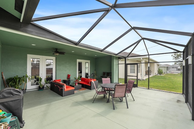 view of sunroom / solarium