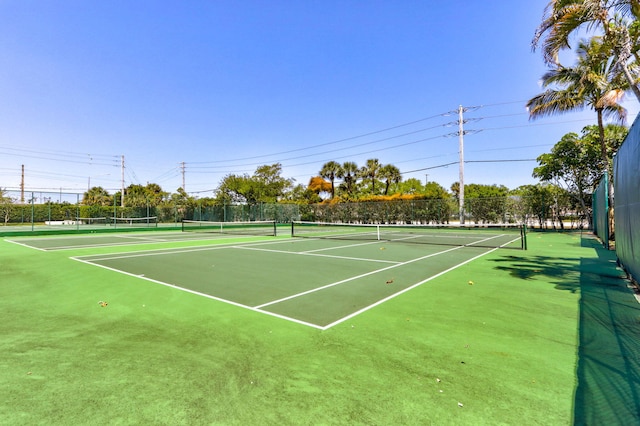 view of sport court