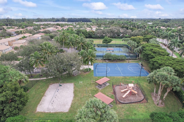 birds eye view of property