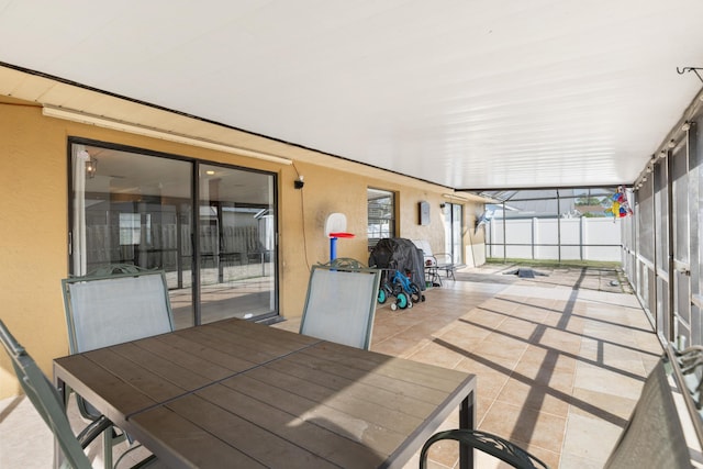 view of sunroom