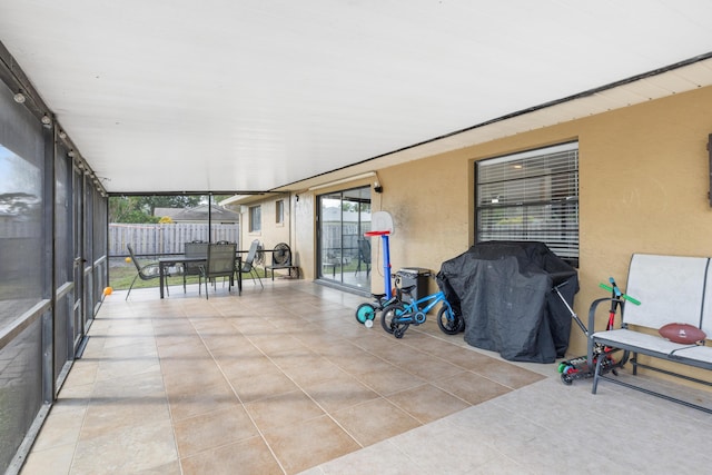 view of sunroom / solarium