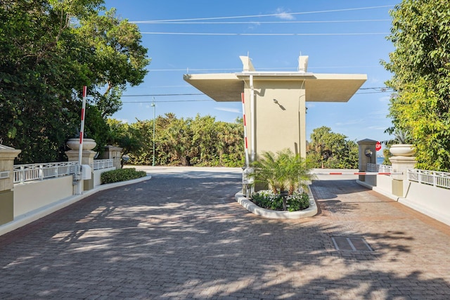 view of road with curbs