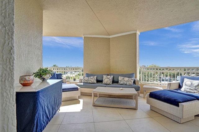 balcony with an outdoor living space