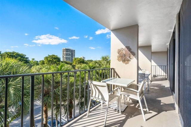 view of balcony