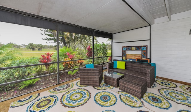 view of sunroom / solarium