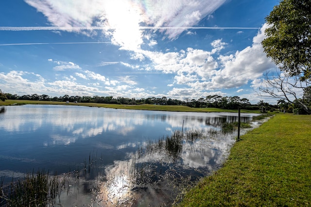 property view of water