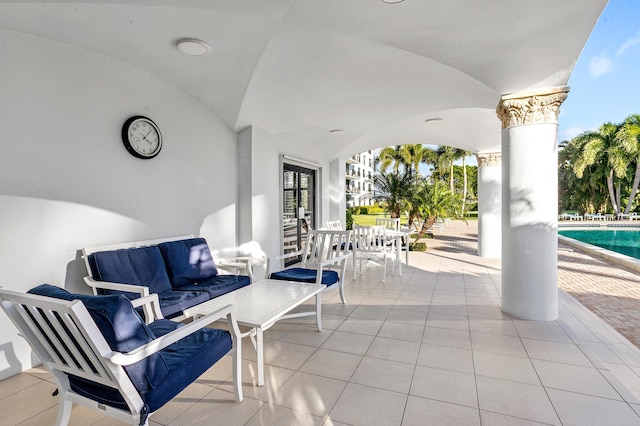 view of patio / terrace featuring outdoor lounge area