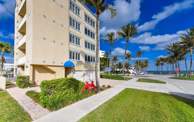 view of property featuring a water view