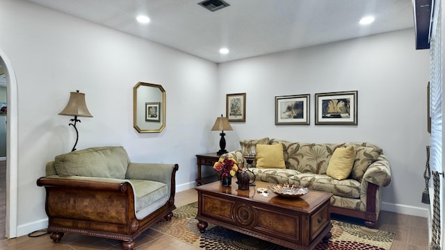 living room featuring hardwood / wood-style floors