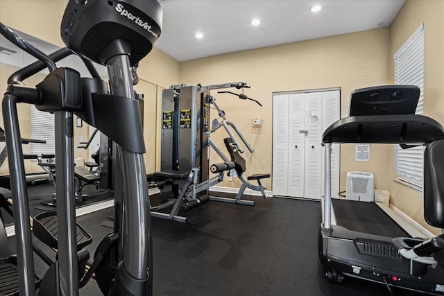 view of exercise room