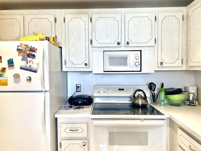 kitchen featuring white appliances