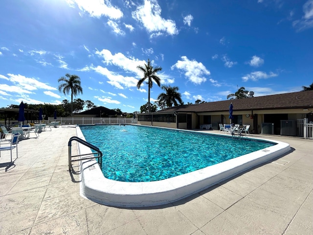 view of pool with a patio area