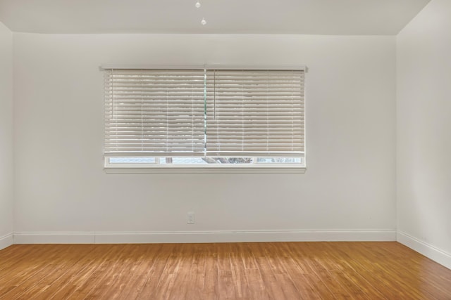 empty room with wood-type flooring