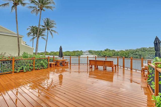 view of wooden terrace