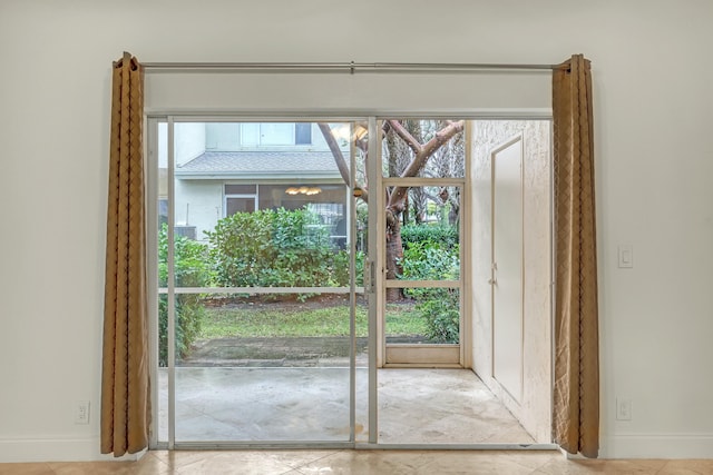 entryway featuring plenty of natural light