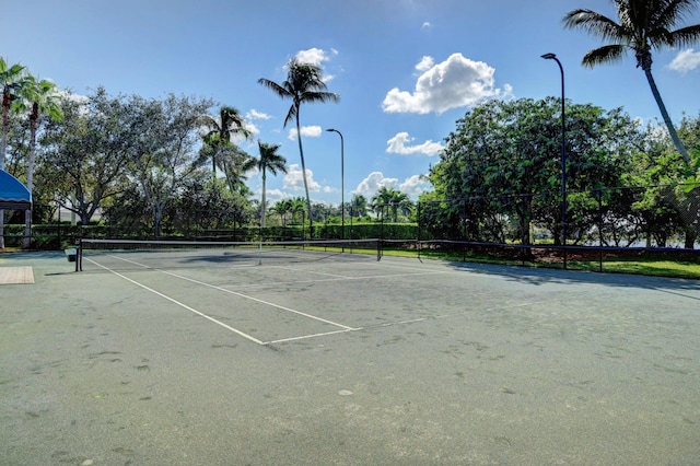 view of tennis court