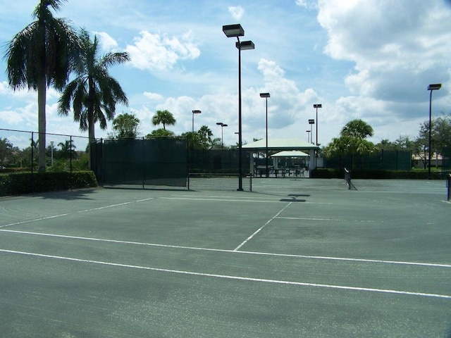 view of sport court