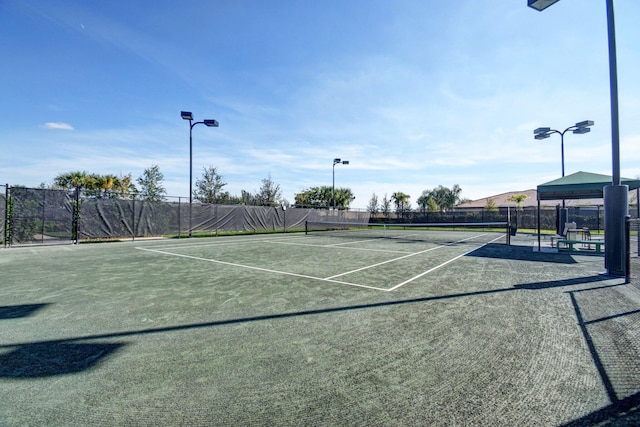 view of sport court