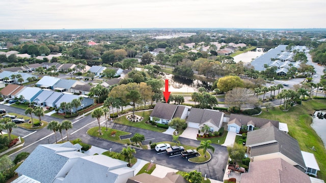 birds eye view of property featuring a residential view