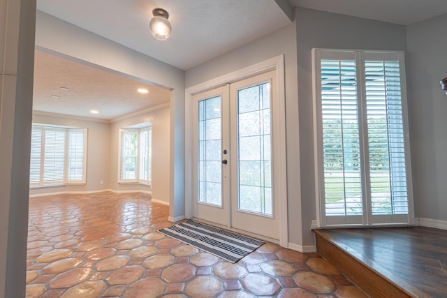 entryway with french doors