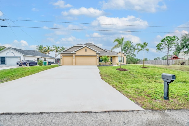 1316 SW Abacus Ave, Port Saint Lucie, FL 34953 - single story home with driveway, an attached garage, and stucco siding