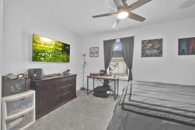 1316 SW Abacus Ave, Port Saint Lucie, FL 34953 - carpeted bedroom featuring baseboards and ceiling fan