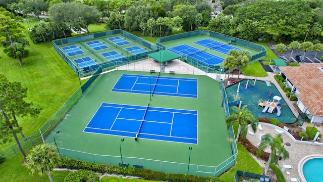 birds eye view of property