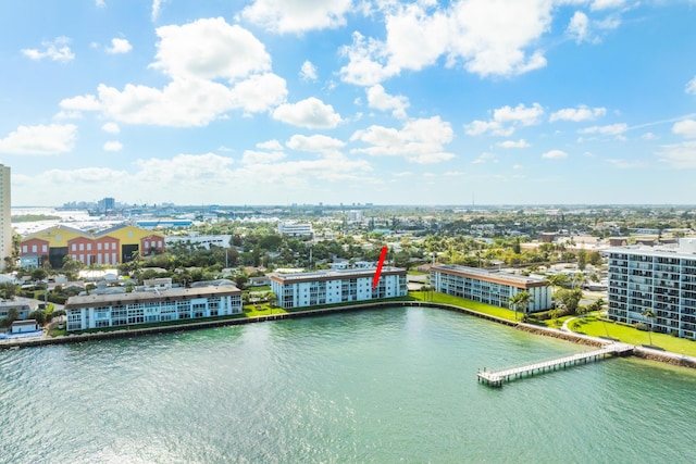 410 Wilma Cir Unit 203, Riviera Beach, FL 33404 - bird's eye view with a view of city
