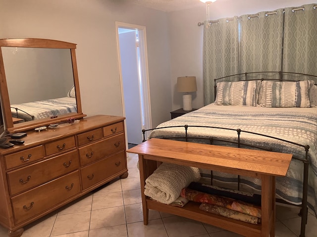 view of tiled bedroom