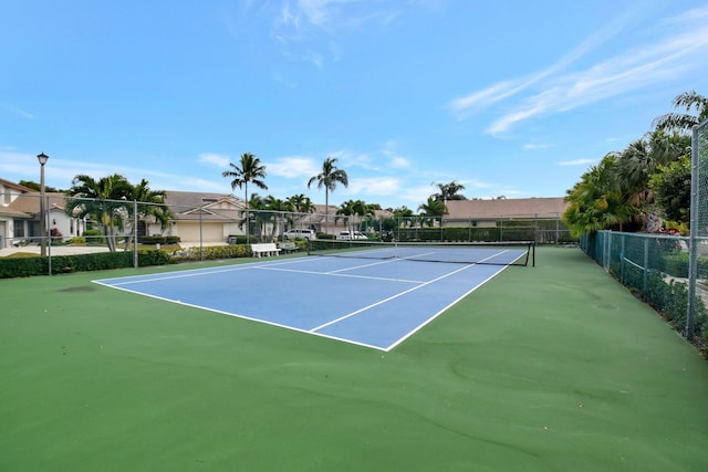 view of sport court