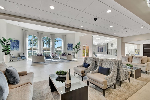 12560 Majesty Cir Unit 401, Boynton Beach, FL 33437 - common area with recessed lighting and a security system