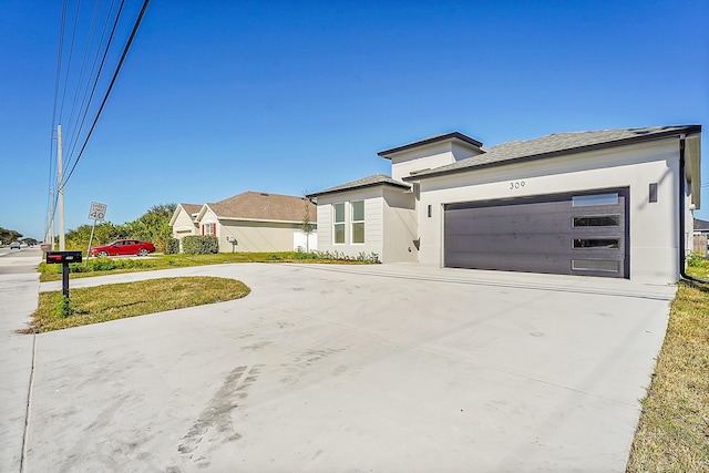 view of front of house featuring a garage